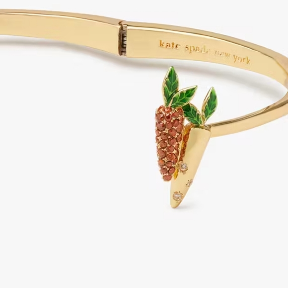 Kate Spade Harvest Time Vegetable Hinge Cuff, Multi - Picture 3 of 3